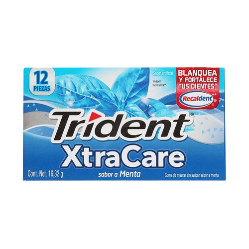 CHICLE-ADAMS-TRIDENT-XTRACARE-MENTA-1PZ