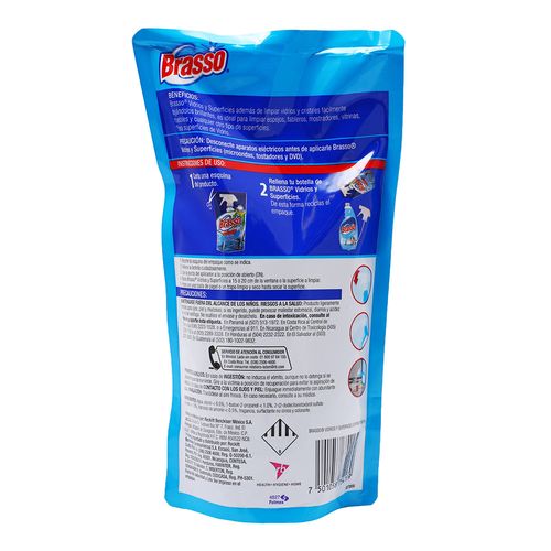 LIMPIADOR-BRASSO-VIDRIOS-REPUESTO-500ML