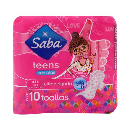 TOALLA-SABA-TEENS-NORMAL-10PZS---1PZA