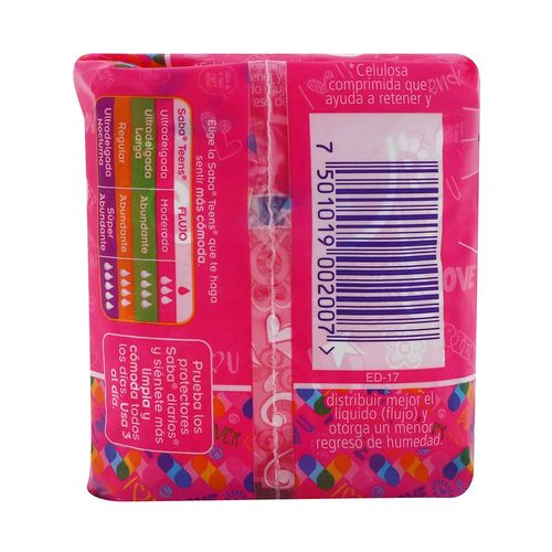 TOALLA-SABA-TEENS-NORMAL-10PZS---1PZA