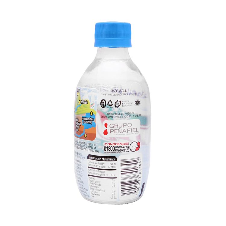 Agua Mineral Peñafiel 24 pzas de 296 ml c/u a precio de socio