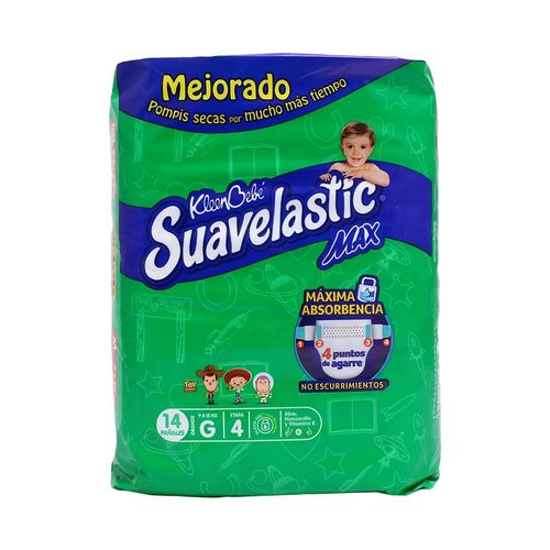 PAÑAL-SUAVELASTIC-MAX-GRANDE-14-PZAS---SUAVELASTIC