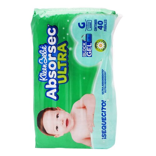 PAÑAL-KLEEN-BEBE-ABSORSEC-GDE-40S---KLEEN-BEBE