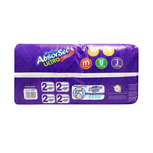 PAÑAL-KLEEN-BEBE-ABSORSECULTRA-JBO-80P---ABSORSEC