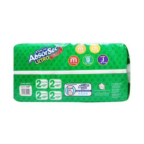 PAÑAL-KLEEN-BEBE-ABSORSEC-ULTRA-GDE-80P---ABSORSEC