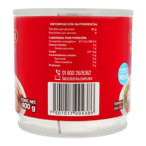 Frijoles-Costeña-Bayos-Refritos-400G---La-Costeña