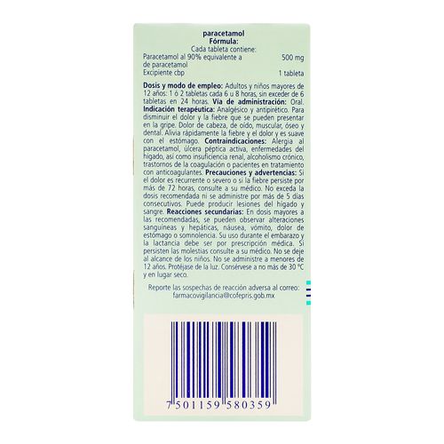 Gi-Paracetamol-T-10-500Mg-Sfi---Medicamentos