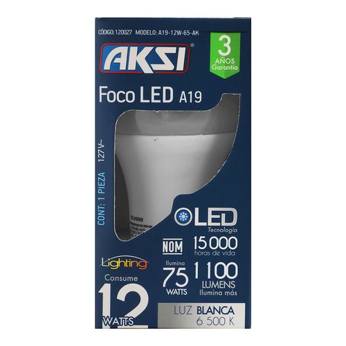 Foco-Led-12W-Luz-Blanca---Sin-Marca
