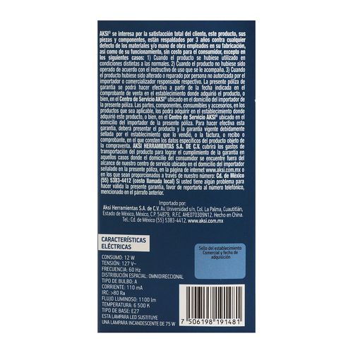 Foco-Led-12W-Luz-Blanca---Sin-Marca