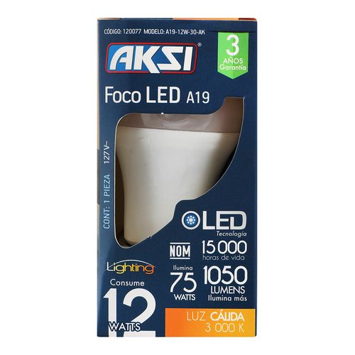 Foco-Led-12W-Luz-Calida---Sin-Marca